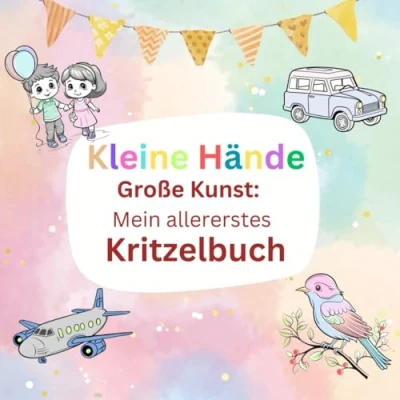 Abbildung von Kleine Hände Große Kunst Kritzelbuch für Kinder ab 1 Jahr mit 60 Motiven zum Kritzeln Liebevoll gestaltetes Malbuch Kleinkinder ... Förderung der Kreativität und Motorik