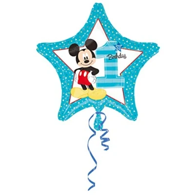 Abbildung von Folieron Mickey Mouse Ster 1 Jahr