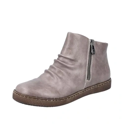 Abbildung von Rieker Schlupfboots, Stiefelette, Reißverschluss Boots mit herausnehmbarer Einlage