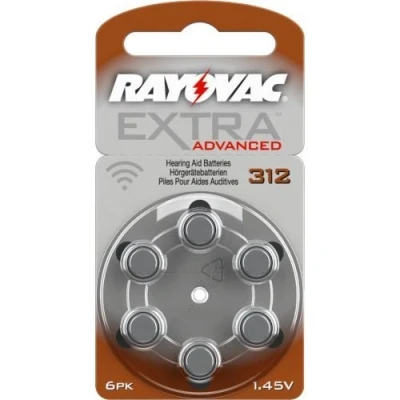 Abbildung von Rayovac Extra 120 Advanced Nr 312 Hörgerätebatterie Zinc Air (P312 PR41 ZL3)