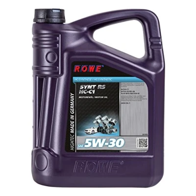 Abbildung von ROWE Hightec Synt RS SAE 5W 30 HC C1 5 Liter PKW Motorenöl vollsynthetisch (HC Synthese) Made in Germany