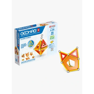 Abbildung von GEOMAG™ Classic Panels, Recycled Magnetspielbausteine, (35 St), aus recyceltem Material, Made in Europe
