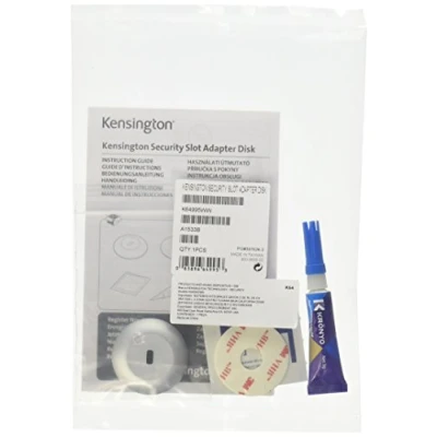 Abbildung von Kensington Sicherheitssteckplatz Adapter für Ultrabooks und Tablets, K Slot Macbook Air, weitere Tablet Geräte, K64995WW, Kit (Pack of 2)