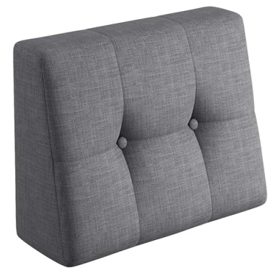 Abbildung von sunnypillow Rückenkissen Palettenkissen gesteppt Seitenkissen 60x40x20/10cm, Grau