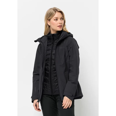 Abbildung von Jack Wolfskin Feldberg 3IN1 JKT W Hardshelljacke, Damen, Größe: Large, Black