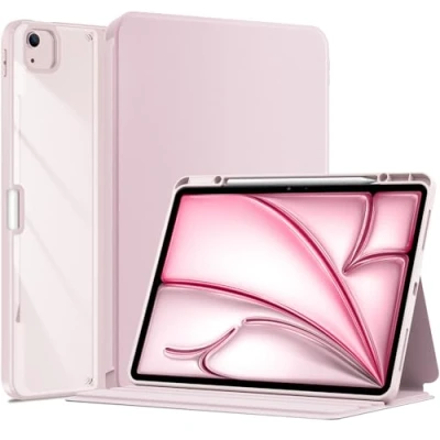 Abbildung von ProCase Schutzhülle für iPad Air 13&quot; Case M2 2024 &amp; Pro 12,9&quot; (6/5/4/3 Gen) Schutzhülle, Cover (M2) 2024/ 12,9 2022/2021/2020/2018 Rosa