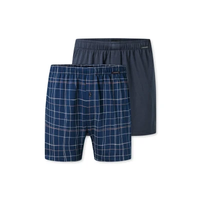 Abbildung von Schiesser 2 PACK Boxershorts, Herren, Größe: Large, Sortiert