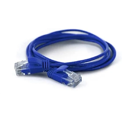 Abbildung von wantec wantecWire Patchkabel CAT6A (rund 2,8mm) UTP blau 0,25m
