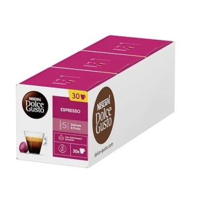 Abbildung von NESCAFÉ DOLCE GUSTO Espresso Kaffeekapseln 3er Vorratspack (3 x 30 Portionen)