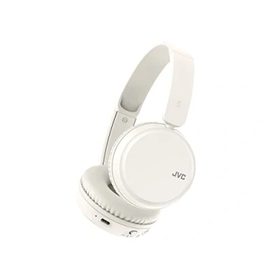 Abbildung von JVC HA Z37W W Bluetooth On Ear Kopfhörer, Tiefbass, 3 Klangmodi (Bass/Klar/Normal), 35 Stunden Akkulaufzeit, leicht und faltbares Design, Multi Point Funktion, 5.2, (Weiß)