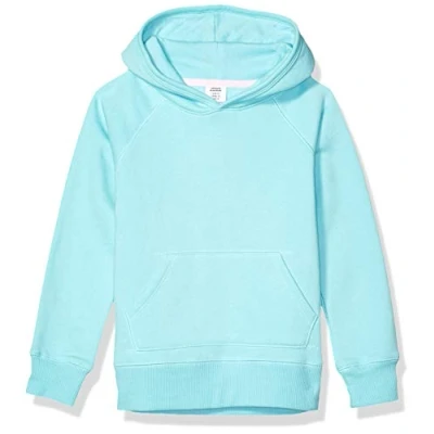 Abbildung von Amazon Essentials Mädchen Sweatshirtpullover mit Kapuze, Aquablau, 6 7 Jahre