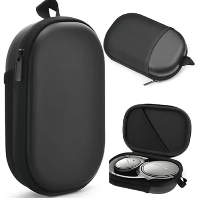 Abbildung von Honbobo QC35/QC45 Tasche für Bose QuietComfort QC45/35/25/15/Bose Kopfhörer Zubehör Tragetasche Harte Schale Eva Aufbewahrungstasche