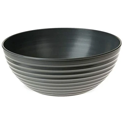 Abbildung von matches21 HOME &amp; HOBBY Blumentopf Pflanzschale Blumenschale Grabschale grau 33 cm (1 St)