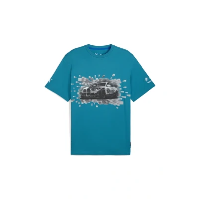 Abbildung von Puma BMW Motorsport Graphic MONO Tshirt print, Herren, Größe: XS, Tropical blue