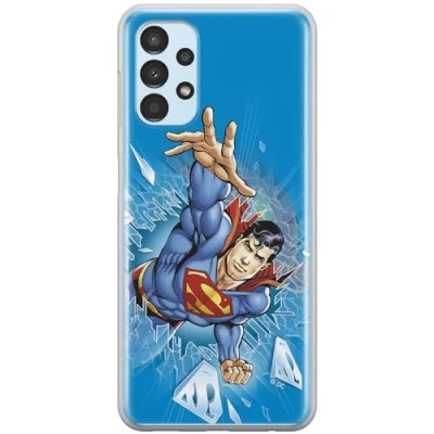 Abbildung von ERT GROUP Handyhülle für Samsung A13 4G Original und offiziell Lizenziertes DC Muster Superman 005 optimal an die Form des Handy angepasst, hülle aus TPU