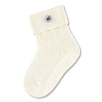 Abbildung von Sterntaler Unisex Kinder Fliesen Socken Baby Fli Umschlag Wolle, Ecru, 32