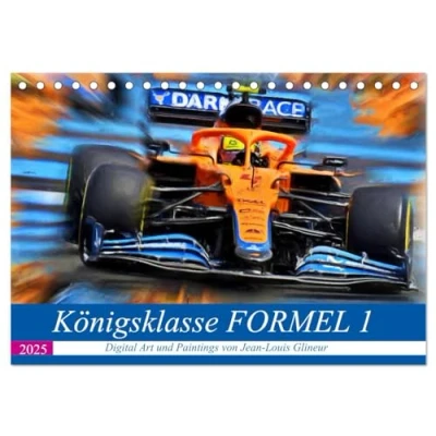 Abbildung von Königsklasse FORMEL 1 (Tischkalender 2025 DIN A5 quer), CALVENDO Monatskalender