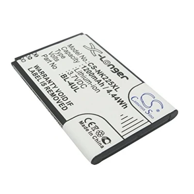 Abbildung von CS NK225XL Akku 1200mAh Kompatibel mit [Nokia] 3310 2017, Asha 225, New 3310, RM 1012, TA 1008, 1030 Ersetzt BL 4UL