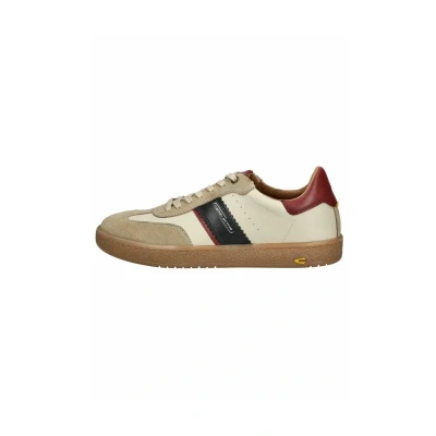 Abbildung von camel active Herren Low Top Sneaker, Männer Halbschuhe,Wechselfußbett,straßenschuhe,Strassenschuhe,Sportschuhe,beige/blau,41 EU