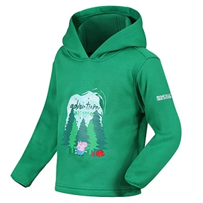 Abbildung von Regatta Unisex Kinder Peppa Pig Fleece mit Kapuze,Green (Jellybean), EU 116 (60/72)