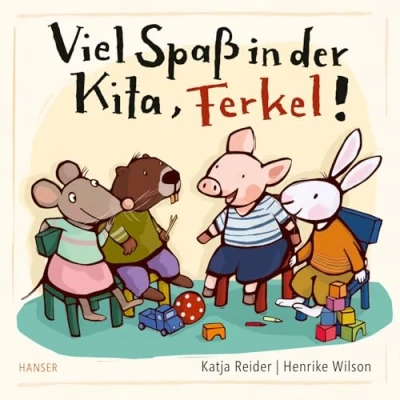 Abbildung von Viel Spaß in der Kita, Ferkel!: erste Tag Kita und Papa ist dabei