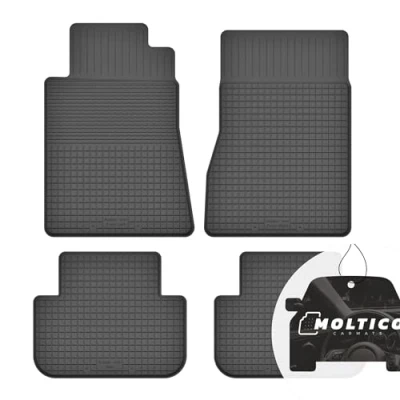 Abbildung von Gummimatten mit Rand Auto Fußmatten Gummi Automatten Passgenau 4 teilig Set passend für BMW 7 Series E38 1994 2001