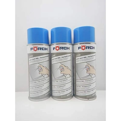 Abbildung von FORCH HIMMELBLAU BLAU RAL 5015 Lack LACKSPRAY Spray SPRAYDOSE 400ML (6)