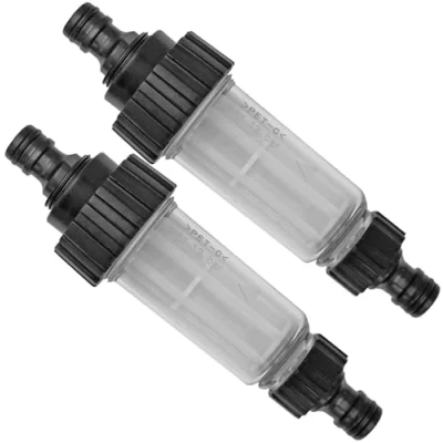 Abbildung von 2 Stück Wasser Filter für Hochdruckreiniger Pumpe Garten Schlauch Wohnmobil Caravan Boot Wohnwagen Camping Adapter passt zu Kärcher Gardena