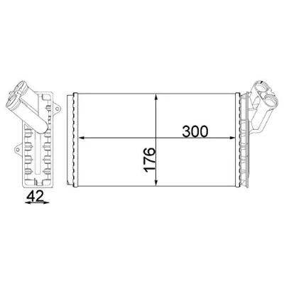 Abbildung von MAHLE ORIGINAL AH 104 000S Wärmetauscher