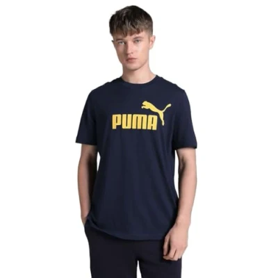 Abbildung von Puma LOGO TEE Tshirt print, Herren, Größe: XS, New navy
