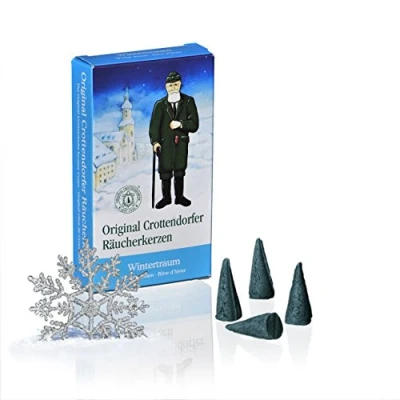 Abbildung von Crottendorfer Räuchermännchen 1 Päckchen Räucherkerzen Wintertraum 24er Packung