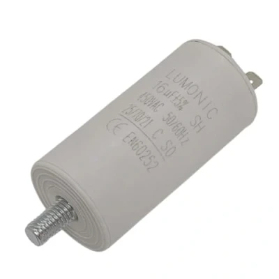 Abbildung von Lumonic Anlaufkondensator mit Stecker 6,3x0,8mm I 16µF 450V 34x70mm 16uF Motorkondensator Kunststoffgehäuse Betriebskondensator für Pump