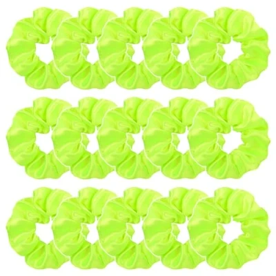 Abbildung von UILYNIU 15 Stücke Haarringe Damen, Große Haargummis, Niedliche Elastische Bänder, Scrunchies, Pferdeschwanzhalter, Scrunchy für Haare, Pferdeschwanz Halter Haarschmuck Damen und Mädchen (Grün)