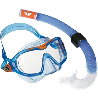 Abbildung von AQUALUNG Combo Mix , Tauchmaske + Schnorchel für Tauchen, Wassersport und Schnorcheln Kinder ab 4 Jahren mit UV Schutz, Silikondichtung beschlag leckagefreien Gläsern Jungen &amp; Mädchen