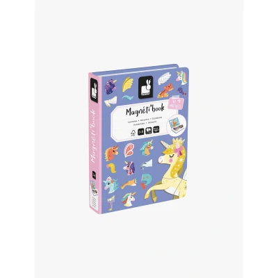 Abbildung von Janod Magneti&#039;Book Einhorn Magnet Set 44 Teile