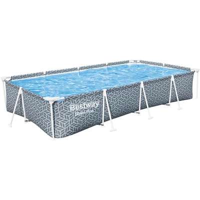 Abbildung von Bestway Framepool &quot;Steel Pro™&quot;, 366x201x66 cm, Blattform Design, ohne Pumpe