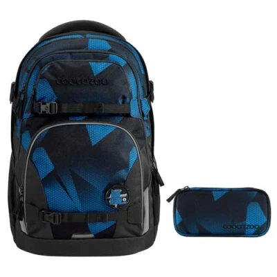Abbildung von coocazoo PORTER Schulrucksack Set 2tlg inkl. Schlamperbox (Electric Ice)