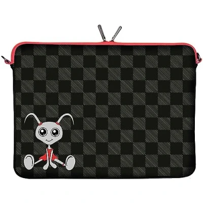Abbildung von Digittrade LS160 11 Filly Designer Netbook Case 11,6 Zoll (29,5 cm) passend für Tablet bis 12 3 Neopren Schutz Hülle Tasche Sleeve grau schwarz rot
