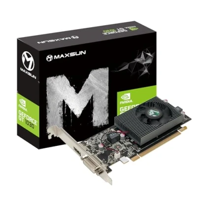 Abbildung von MAXSUN Grafikkarten Nvidia GEFORECE GT 1030 2GB GDDR5 64 Bit Video Grafikkarte Graphics Card Gaming GPU Ready Low Profile PCIe 3.0 DirectX 12 ITX HDCP