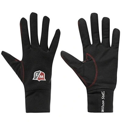 Abbildung von Wilson Staff Herren Golf Winterhandschuh, Winter, Material Kombi, Größe: L, Linkshand, MLH, schwarz, WGJA00110L