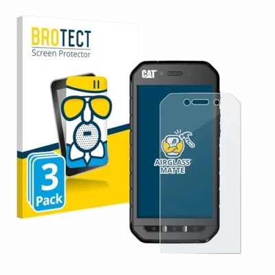 Abbildung von BROTECT Entspiegelungs Schutzglas für Caterpillar Cat S41 (3 Stück) Schutz Folie Panzerfolie Glas Matt [Extrem Kratzfest 9H, Anti Reflex]