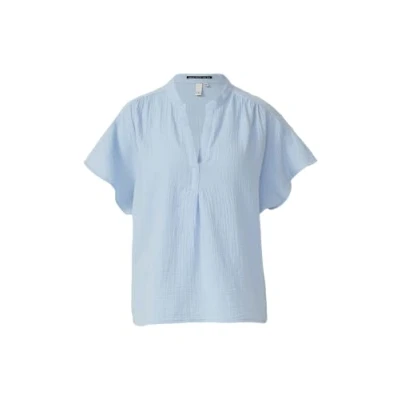 Abbildung von QS Bluse, Damen, Größe: 32, Hellblau