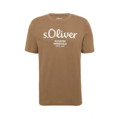 Abbildung von s.Oliver Kurzarm Tshirt print, Herren, Größe: 3XL, Sandstein