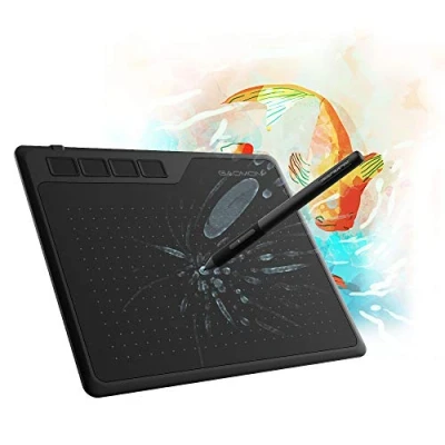 Abbildung von GAOMON S620 Stifttablett mit 4 Tasten und Stift, geeignet für Remote Arbeiten &amp; Lernen, Ideal OSU!