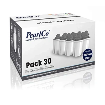 Abbildung von PearlCo Protect+ Classic Pack 30 Filterkartuschen für sehr hartes Wasser passend zu Brita