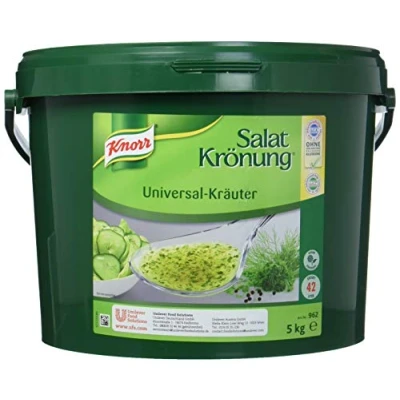 Abbildung von Knorr Salatkrönung Universal Kräuter (Salatdressing einfach zuzubereiten, für flexibel einsetzbares Dressing) 1er Pack (1 x 5 kg)