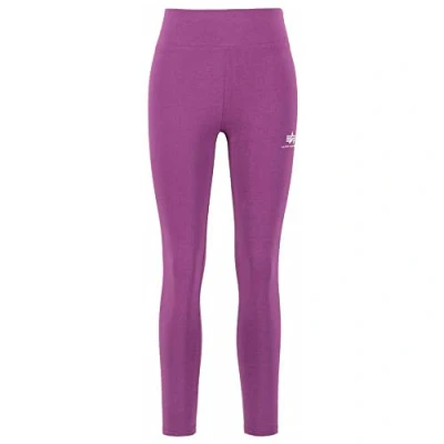 Abbildung von Alpha Industries Basic Leggings Hosen, Damen, Größe: Small, Dark magenta