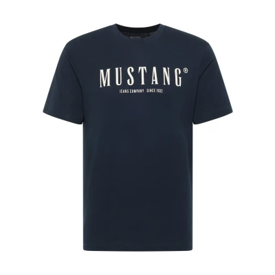 Abbildung von Mustang Tshirt print, Herren, Größe: Large, Blau