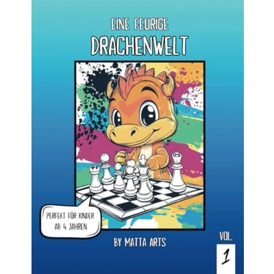 Abbildung von Malbuch: Eine feurige Drachenwelt für Kinder und Erwachsene
