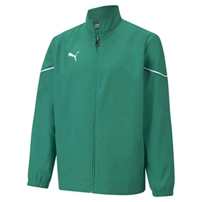 Abbildung von PUMA Kinder teamRISE Sideline Jacket Jr Trainingsjacke, Pepper Green Black, 128